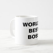 DER BESTE CHEF DER WELT KAFFEETASSE (Vorderseite Links)