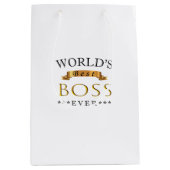 Der beste Chef der Welt Mittlere Geschenktüte (Vorderseite)