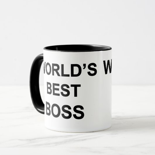 Der beste Chef der Welt Tasse (Vorderseite Links)