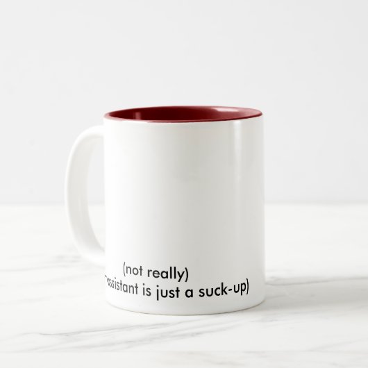 DER BESTE CHEF DER WELT ZWEIFARBIGE TASSE (Vorderseite Links)