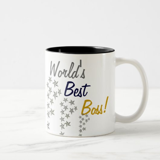 Der beste Chef der Welt Zweifarbige Tasse (Rechts)
