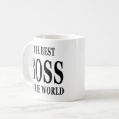 Der beste Chef im besten Chef der Weltlustige Welt Kaffeetasse (Vorderseite Links)
