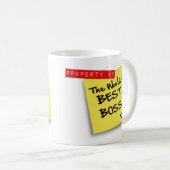 DER BESTE CHEF Posten WELT - Tasse (VorderseiteRechts)