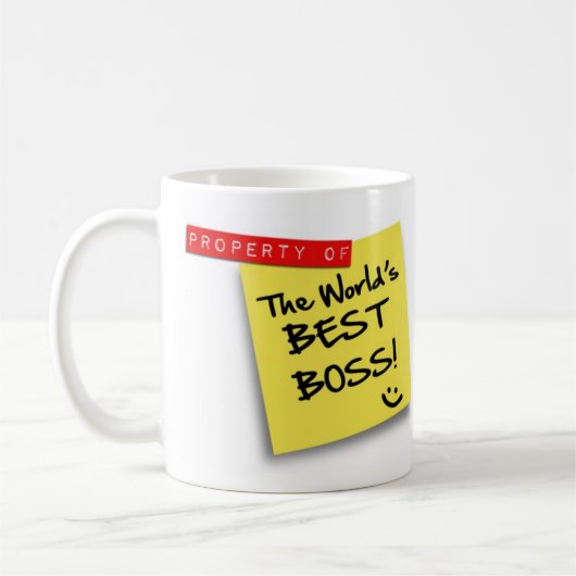 DER BESTE CHEF Posten WELT - Tasse (Links)