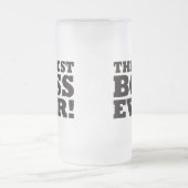 Der beste Chef überhaupt Mattglas Bierglas (Mittel)