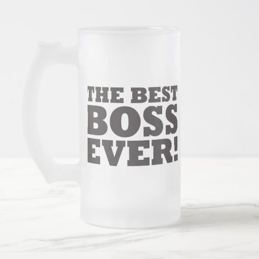 Der beste Chef überhaupt Mattglas Bierglas (Links)
