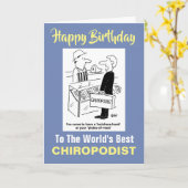 Der beste Chiropodist des Wortes Karte (Gelbe Blume)