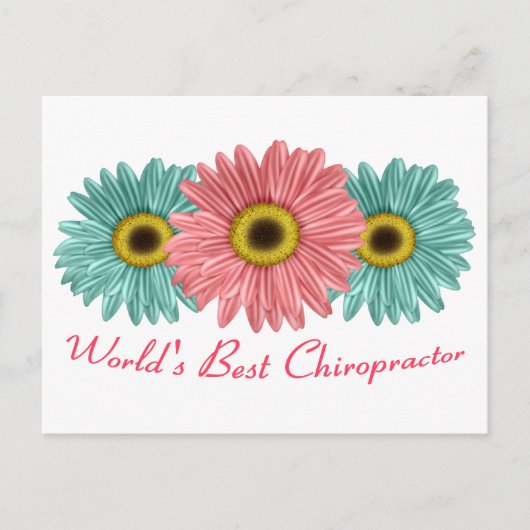 Der beste Chiropraktor der Welt Postkarte (Vorderseite)
