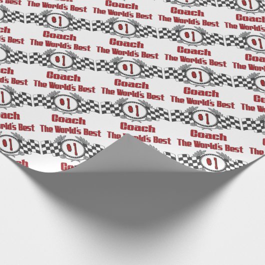 Der beste Coach der Welt - Nummer eins Geschenkpapier (Ecke)