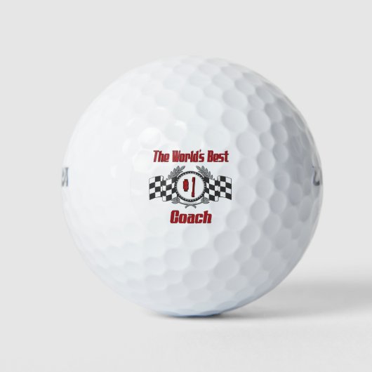 Der beste Coach der Welt - Nummer eins Golfball (Vorderseite)