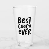 Der beste Coach für jeden personalisierten Geschen Glas (Vorderseite)