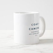 Der beste Coach für jeden personalisierten Geschen Jumbo-Tasse (Vorderseite Rechts)