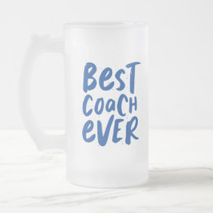 Der beste Coach für jeden Spaß personalisierte S Mattglas Bierglas