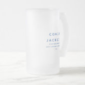Der beste Coach für jeden Spaß personalisierte Spo Mattglas Bierglas (VorderseiteRechts)