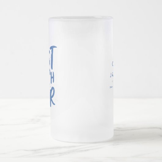 Der beste Coach für jeden Spaß personalisierte Spo Mattglas Bierglas (Mittel)