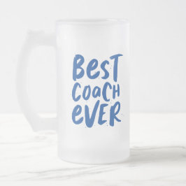 Der beste Coach für jeden Spaß personalisierte Spo Mattglas Bierglas