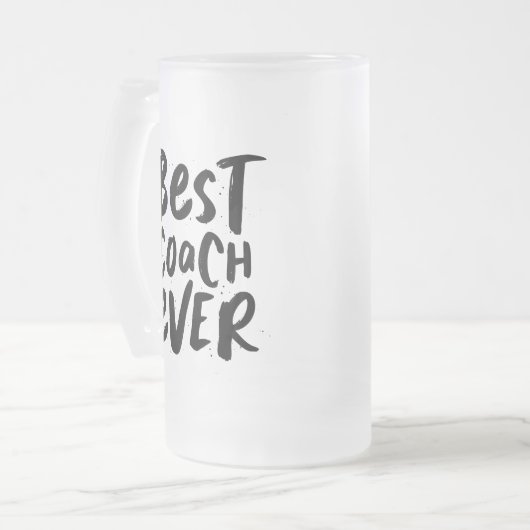 Der beste Coach für personalisierte Gaumenfreuden Mattglas Bierglas (Vorderseite Links)
