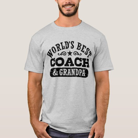 Der beste Coach und Opa der Welt T-Shirt (Vorderseite)
