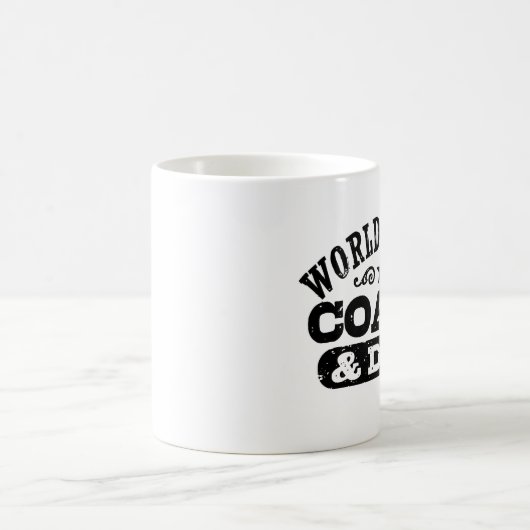 Der beste Coach und Vater der Welt Kaffeetasse (Mittel)