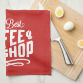 Der beste Coffee Shop Geschirrtuch (Viertel Falte)