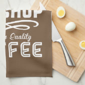 Der beste Coffee Shop Geschirrtuch (Viertel Falte)