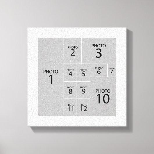 Der beste Collage Maker erstellt 12 Fotos Leinwanddruck (Vorderseite)