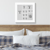 Der beste Collage Maker erstellt 12 Fotos Leinwanddruck (Insitu (Schlafzimmer))