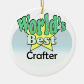 Der beste Crafter der Welt Keramik Ornament (Vorne)