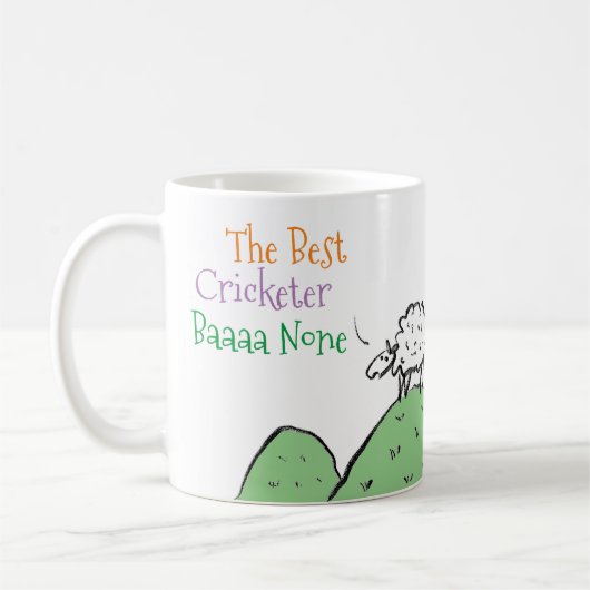 Der beste Cricketspieler Kaffeebecher Kaffeetasse (Links)