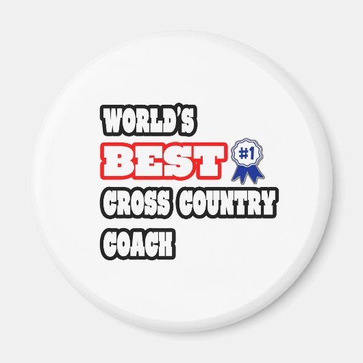 Der beste Cross Country Coach der Welt Magnet (Vorne)