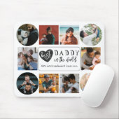 Der beste Daddy 10 Foto Collage Vatertag Mousepad (Mit Mouse)