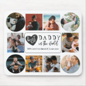 Der beste Daddy 10 Foto Collage Vatertag Mousepad (Vorne)