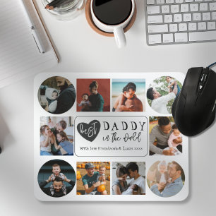 Der beste Daddy 10 Foto Collage Vatertag Mousepad