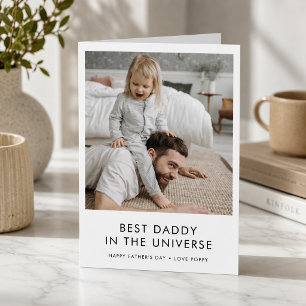 Der beste Daddy im Universum Der moderne Vaterta Karte