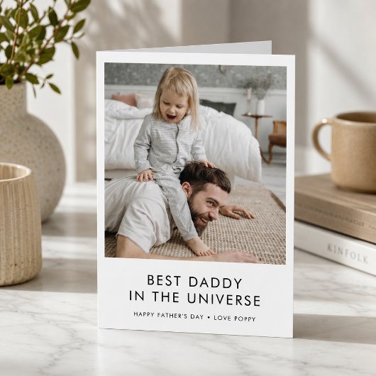 Der beste Daddy im Universum | Der moderne Vaterta Karte