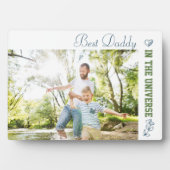 Der beste Daddy im Universum-Foto Fotoplatte (Vorderseite)