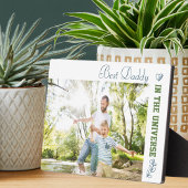 Der beste Daddy im Universum-Foto Fotoplatte