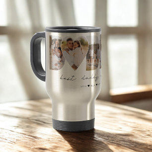 Der beste Daddy je Moderne FotoCollage Vatertag Reisebecher