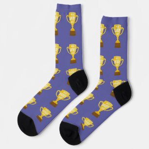 Der beste Daddy je Retro Trophy Cup Cool Vatertag Socken