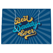 Der beste Daddy je Vatertag Große Geschenktüte (Vorderseite)