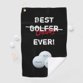 Der beste Daddy nicht Golfer je glücklicher Vatert Golfhandtuch (Insitu)