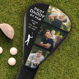 Der beste Daddy von Par Foto Cool Golfer Vatertag Golf Headcover