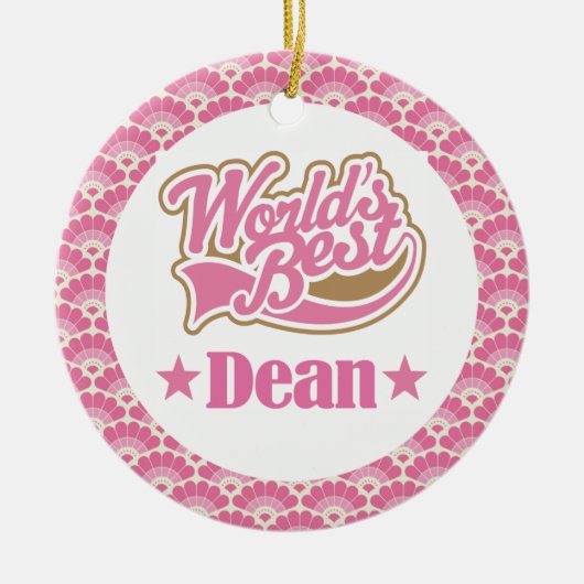 Der beste Dekan Gift Ornament der Welt (Vorne)