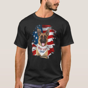 Der beste deutsche Schäferhund-Vater Niedliche Fla T-Shirt