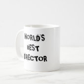 Der beste Direktor der Welt Kaffeetasse (Vorderseite Links)