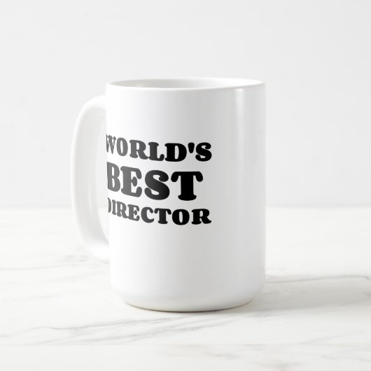 DER BESTE DIREKTOR DER WELT KAFFEETASSE (Vorderseite Links)