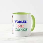 Der beste Doktor Coffee Mug der Welt Tasse (VorderseiteRechts)
