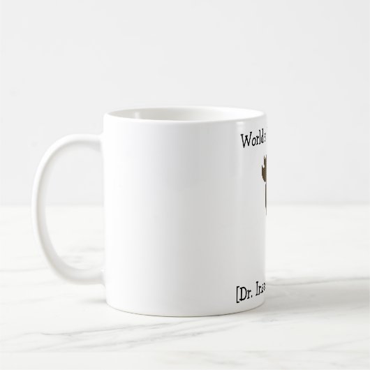 Der beste DOKTOR der personalisierte Welt, Kaffeetasse (Links)