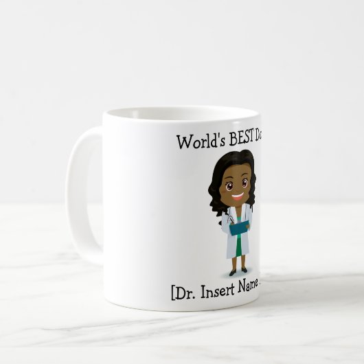 Der BESTE Doktor der personalisierte Welt, Kaffeetasse (Vorderseite Links)