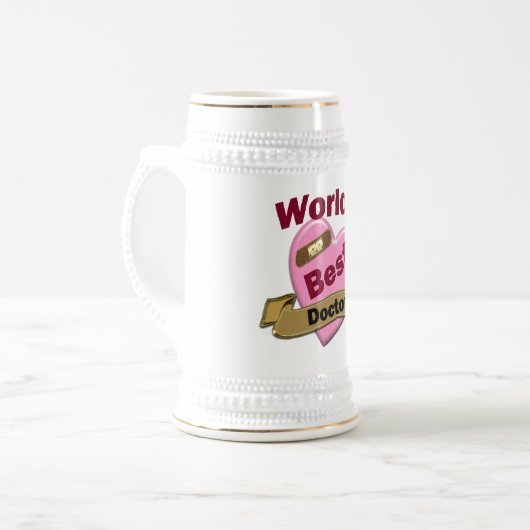 Der beste Doktor der Welt Bierglas (Vorderseite Links)
